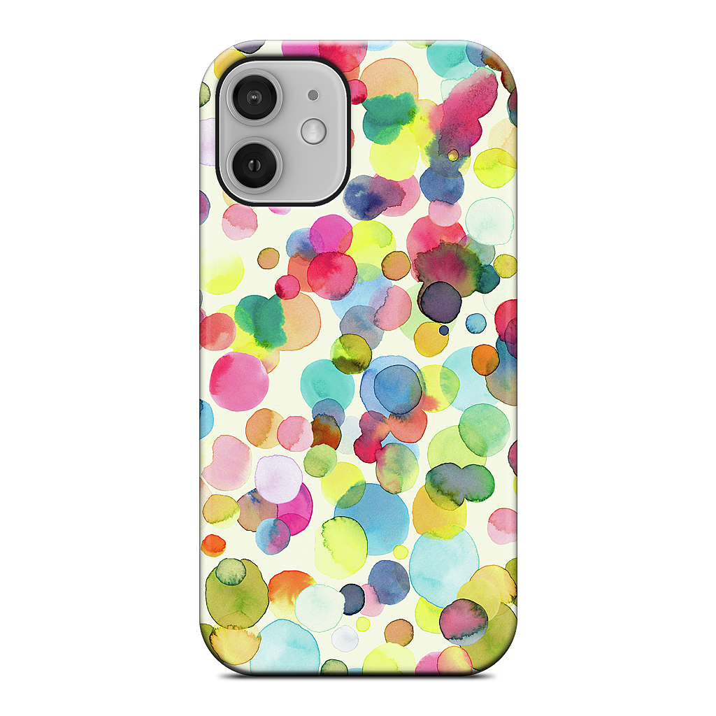 Watercolor Colorful Drops iPhone Case