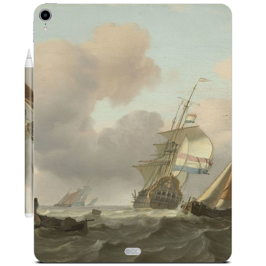 Ships in Choppy Sea iPad Skin
