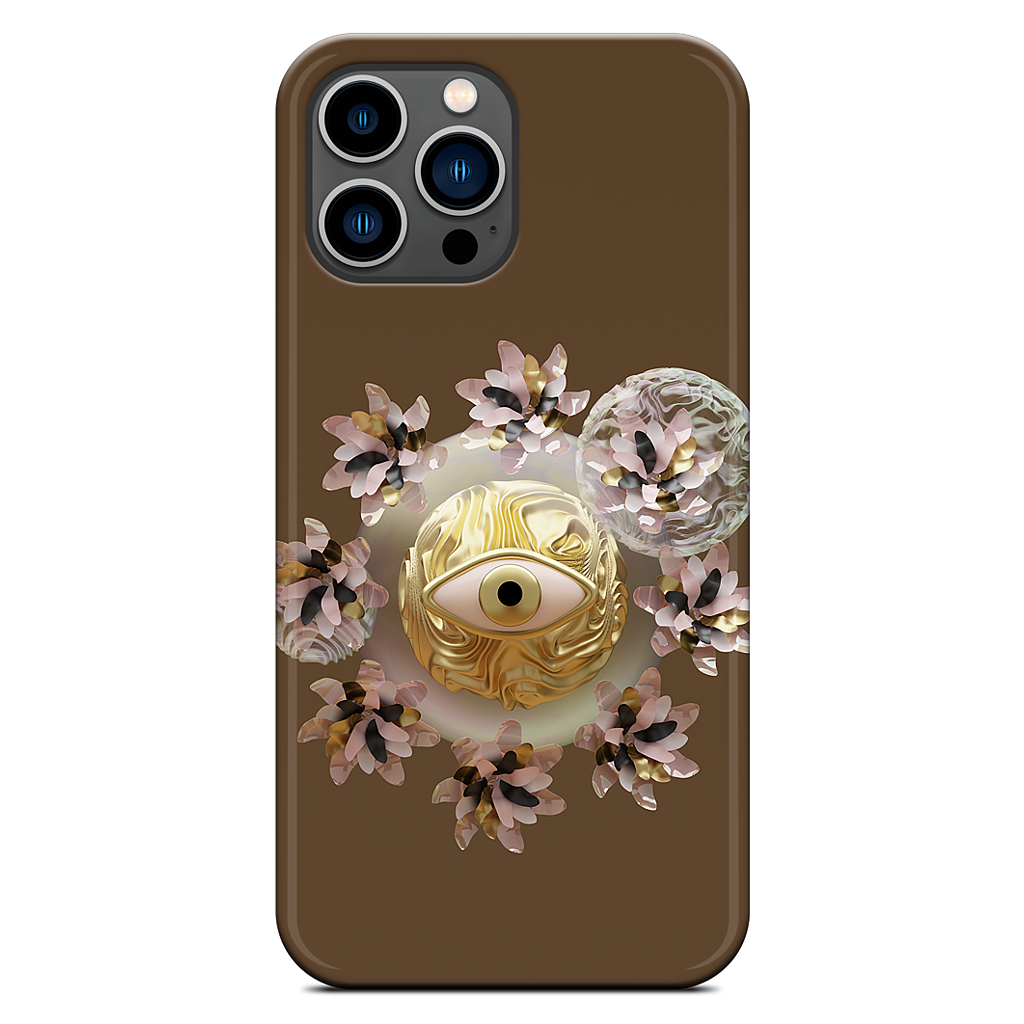 Golden Flowers iPhone Case