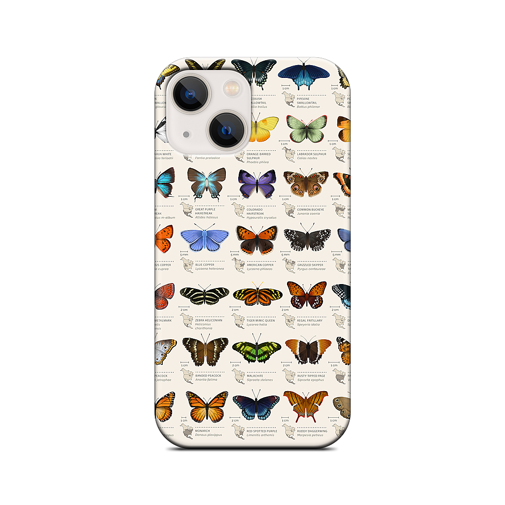 42 North American butterflies iPhone Case