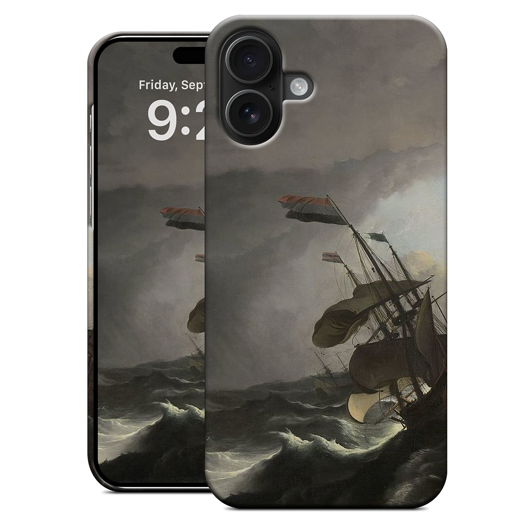 Warships During a Storm iPhone Case