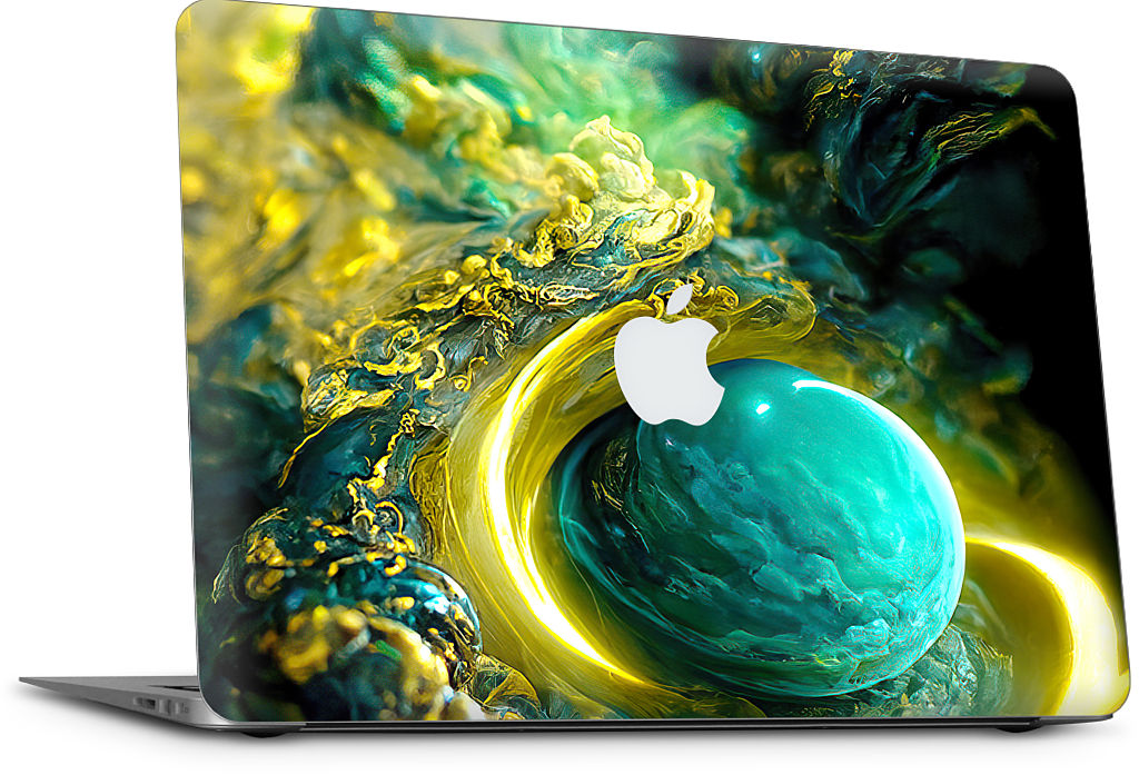 Planetary Accretion MacBook Skin