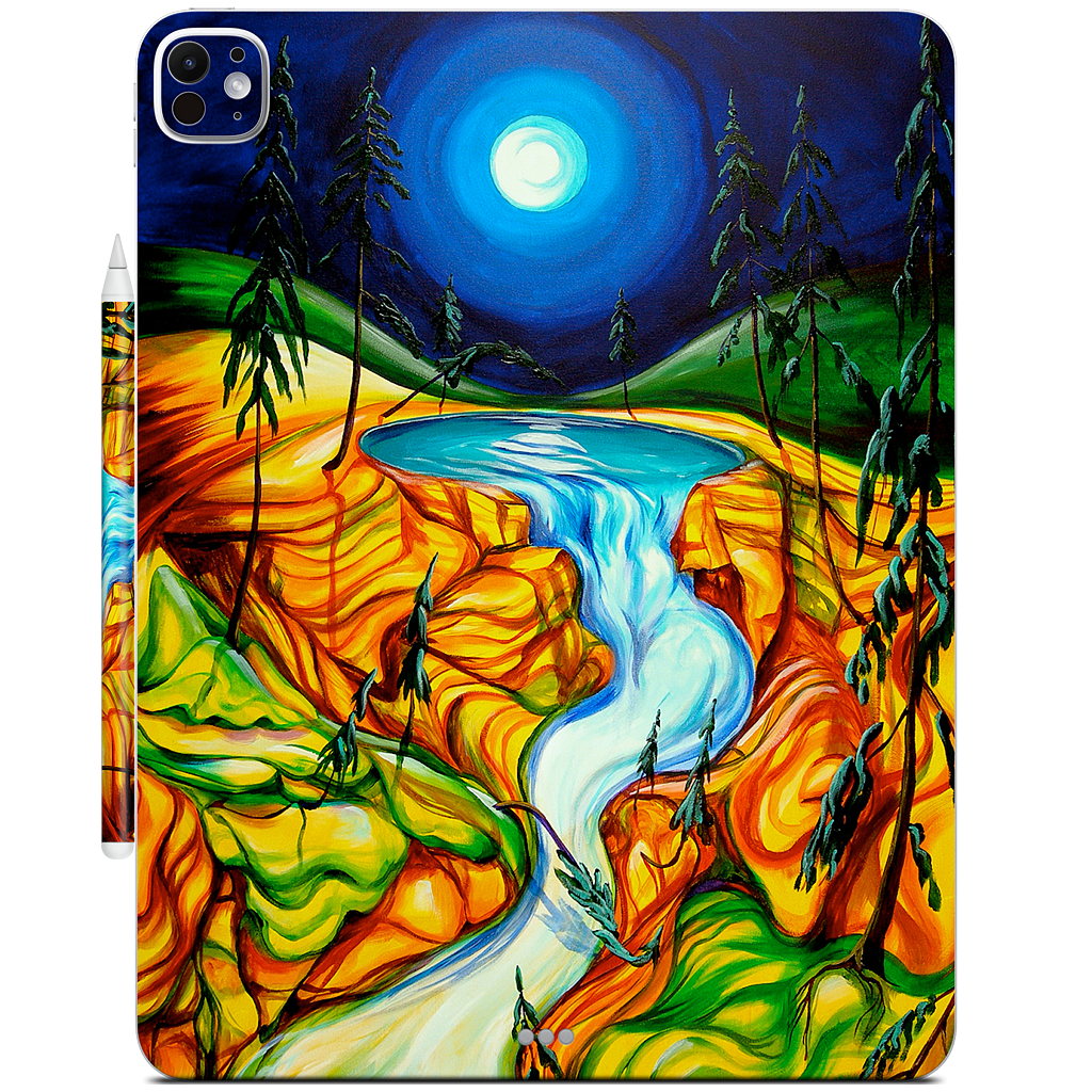 Cup Of Life Athabasca Falls Jasper iPad Skin