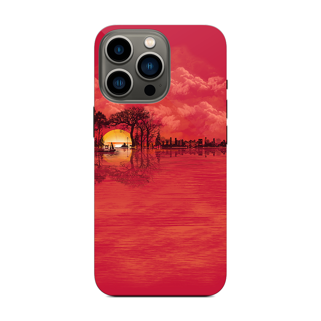 Musical Sunset iPhone Skin