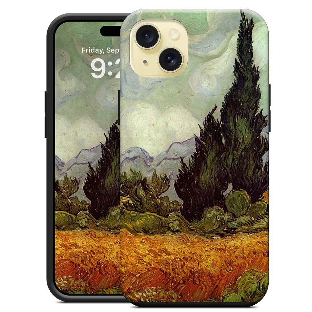 A Wheatfield with Cypresses iPhone Case