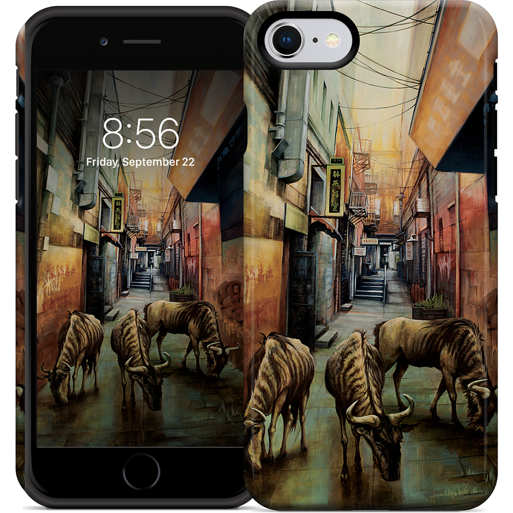 "Street of Three Beasts" -Levinson iPhone Case
