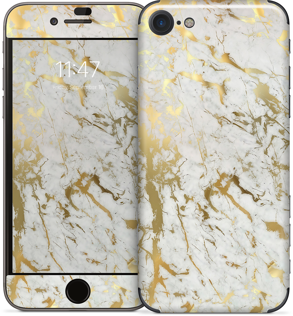 Gold Marble iPhone Skin