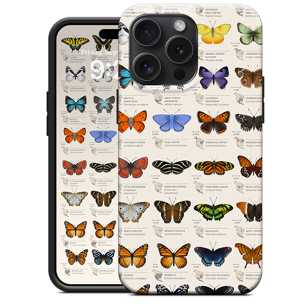 42 North American butterflies iPhone Case