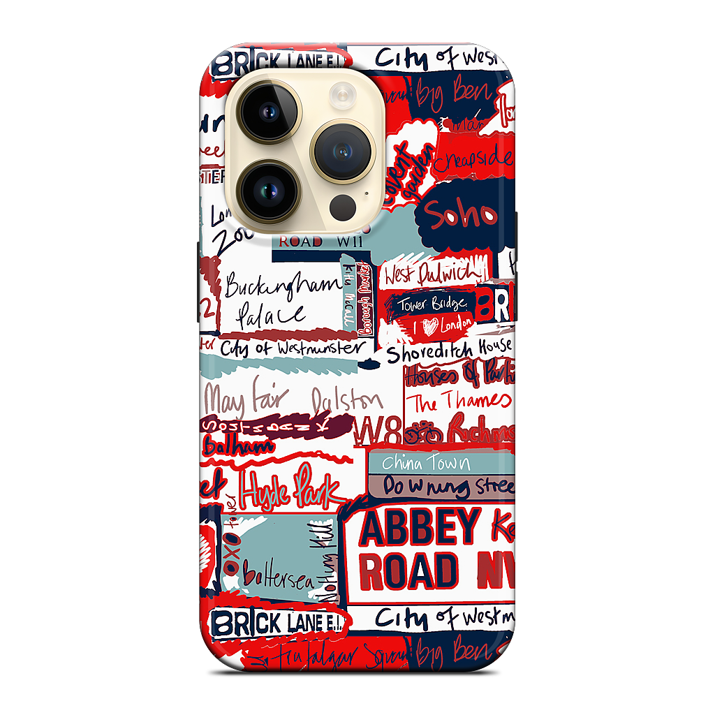 London Words iPhone Case