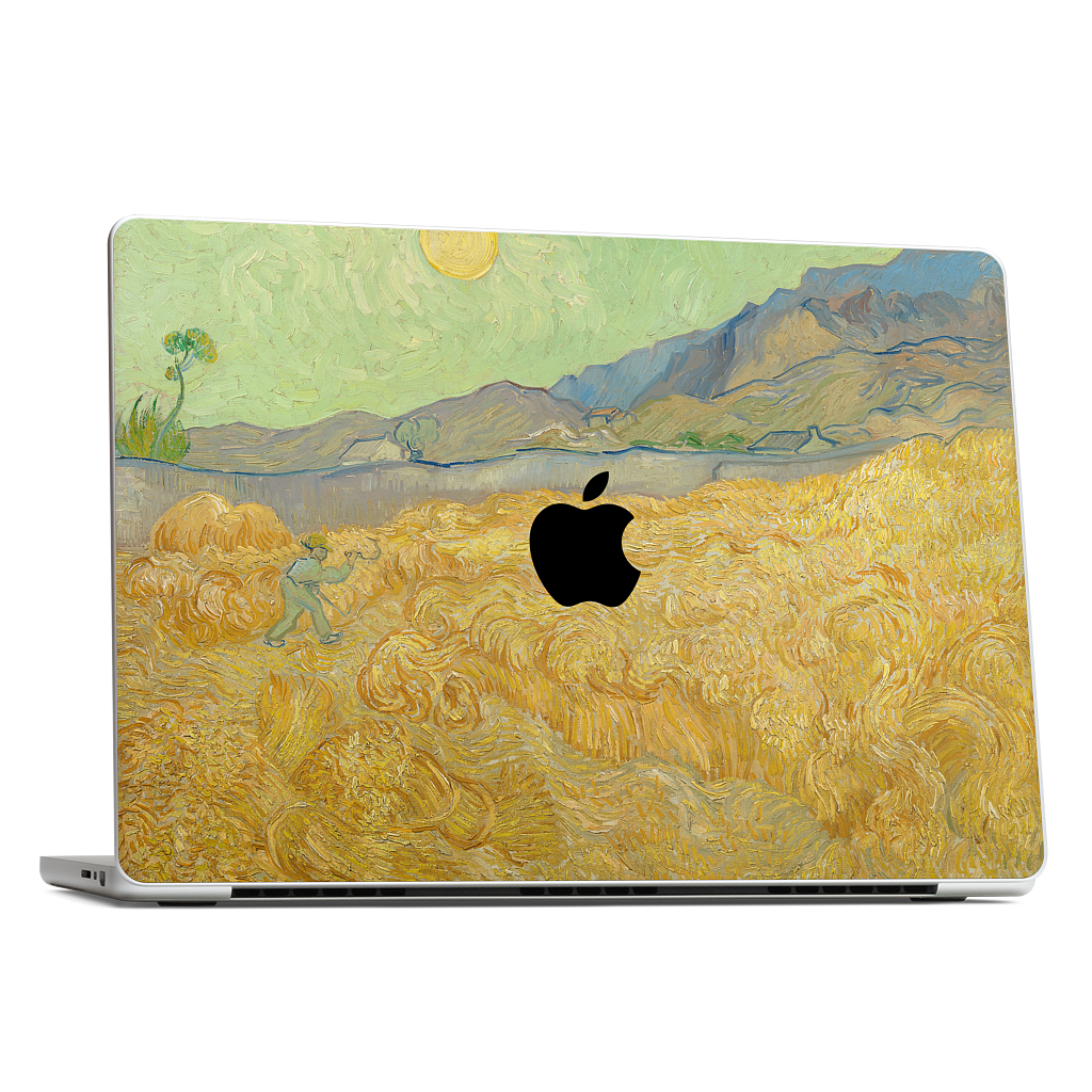 Wheatfield with a Reaper MacBook Skin
