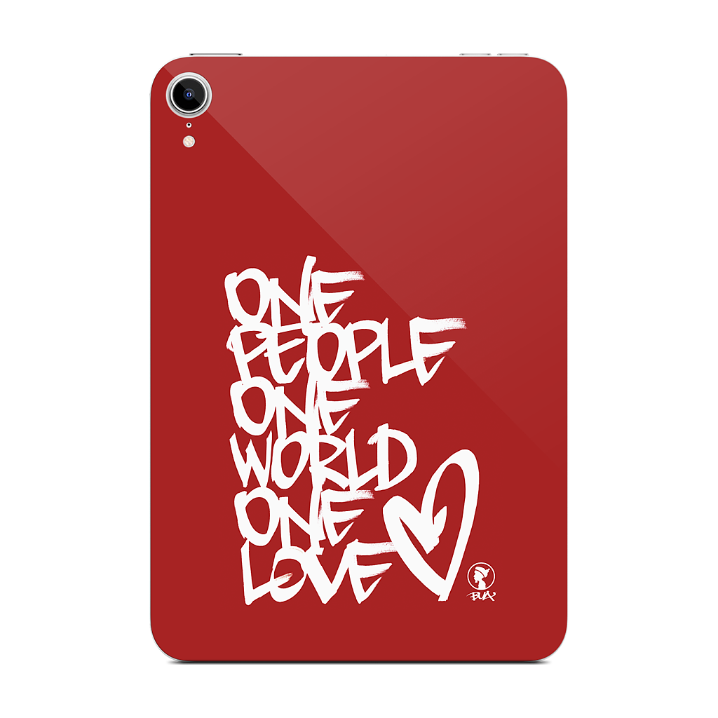 One People, One World, One Love iPad Skin