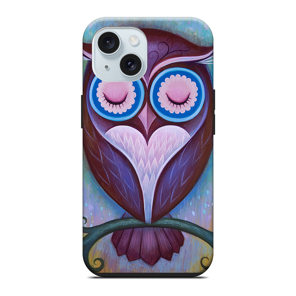 Sleepy Owl iPhone Case