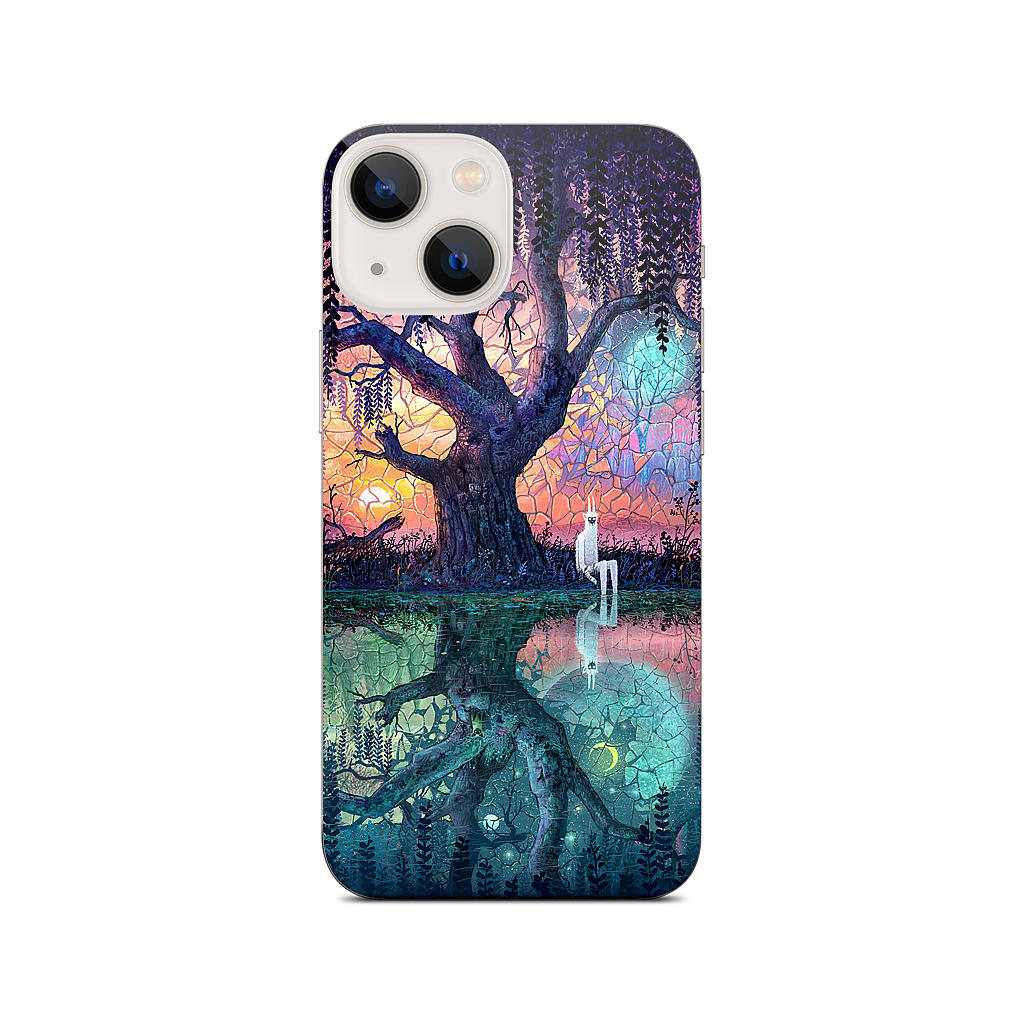 On the Banks of Broken Worlds iPhone Skin