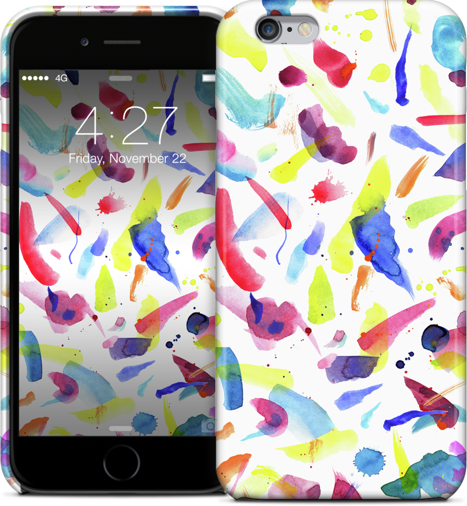 Watercolor Summer Brushstrokes iPhone Case