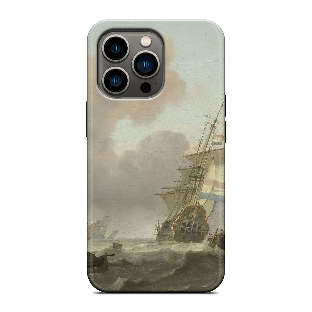 Ships in Choppy Sea iPhone Case