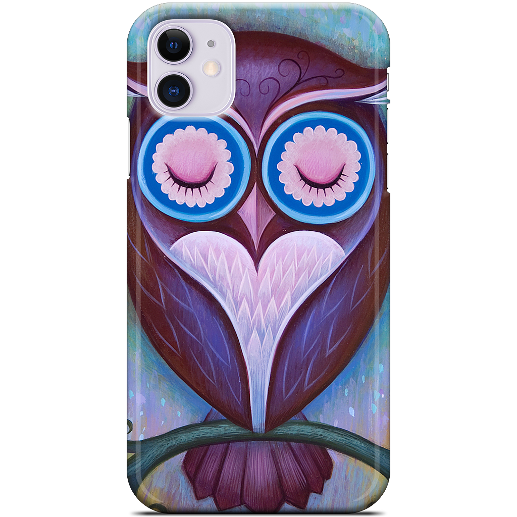 Sleepy Owl iPhone Case