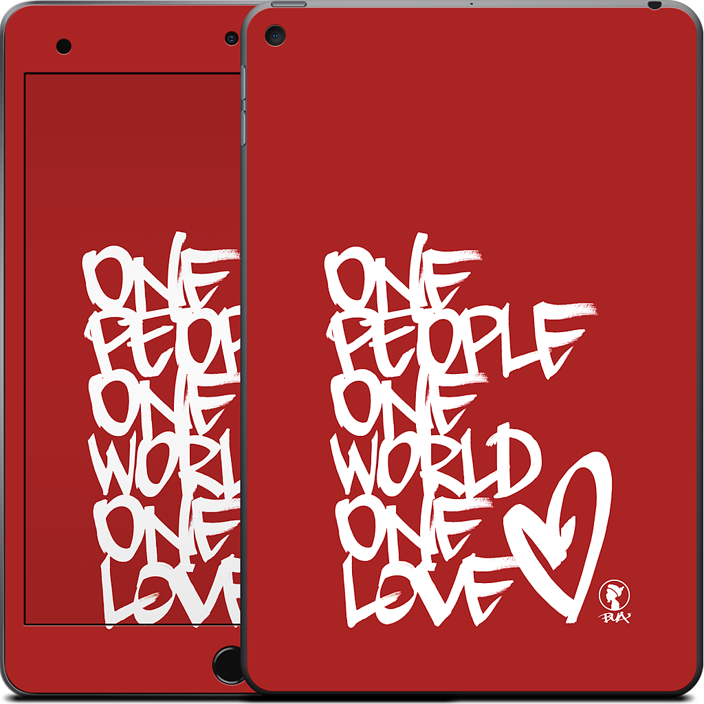 One People, One World, One Love iPad Skin