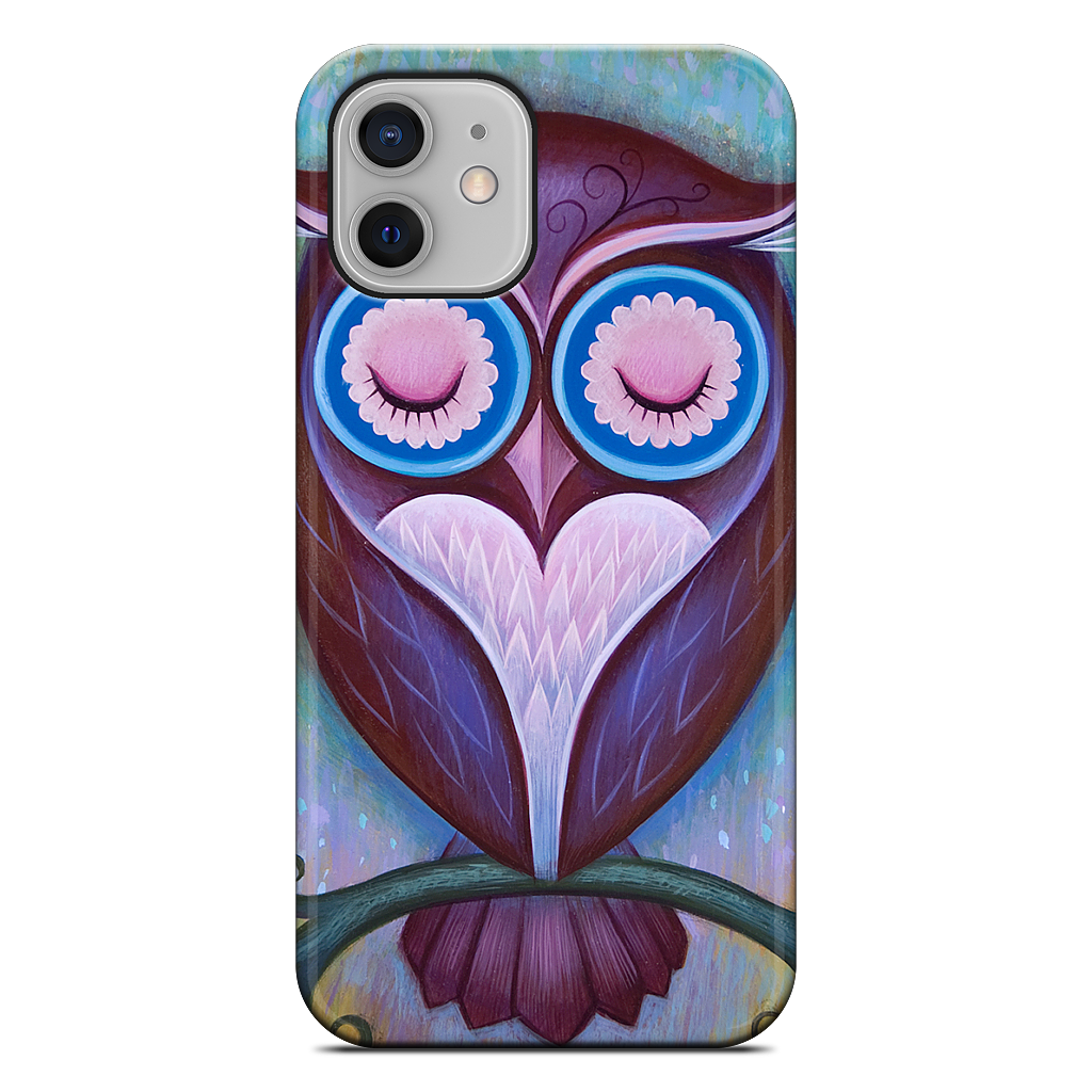 Sleepy Owl iPhone Case