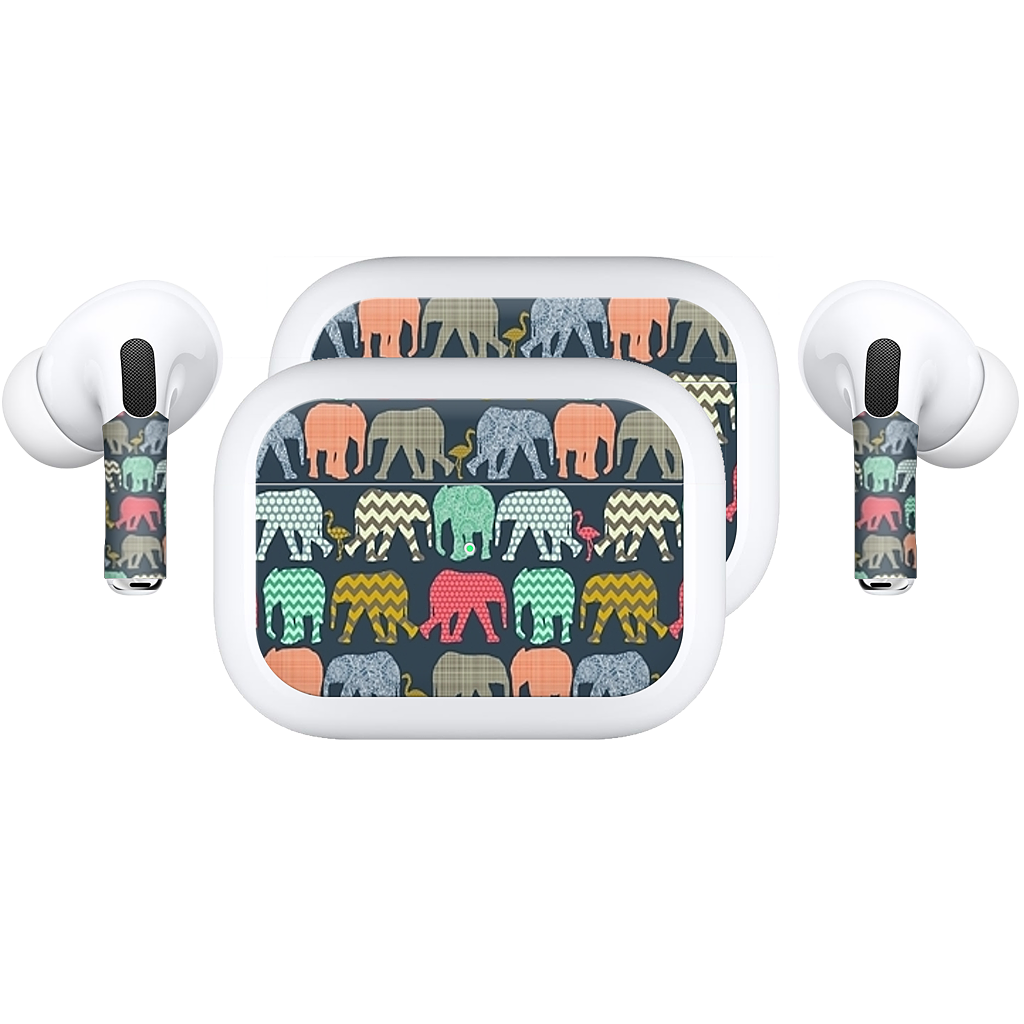 baby elephants and flamingos AirPods