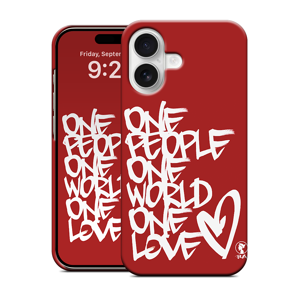 One People, One World, One Love iPhone Case