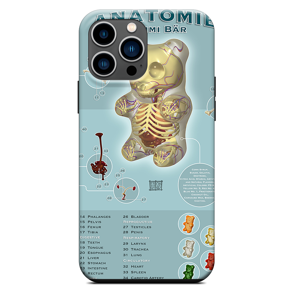 Gummi Anatomie iPhone Case