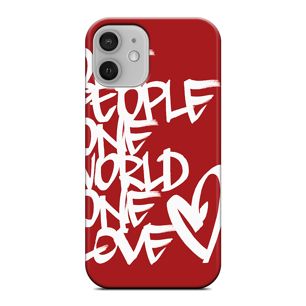 One People, One World, One Love iPhone Case