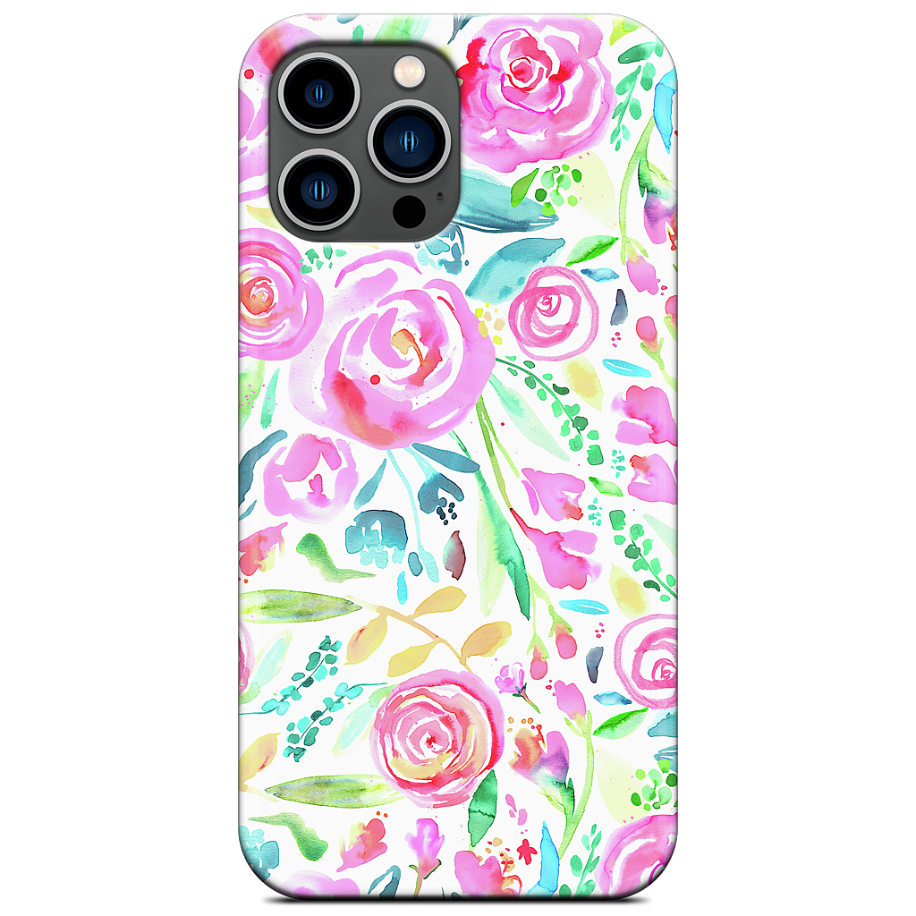 Sweet Floral Roses Pastel Bouquet iPhone Case