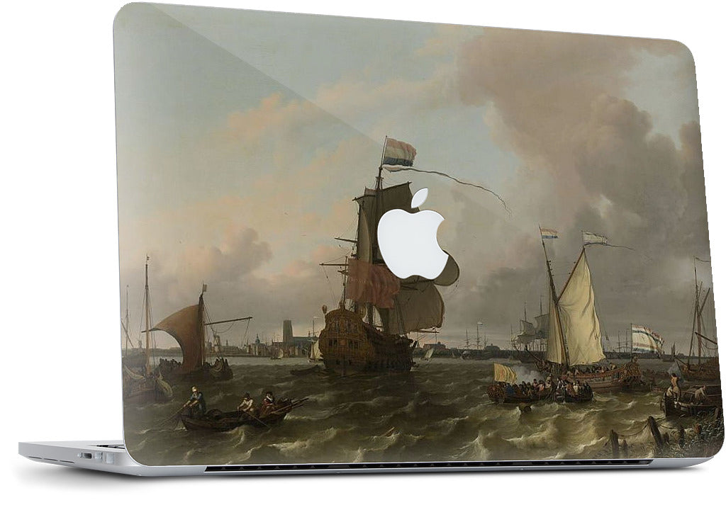 The Warship Brielle on the Maas Rotterdam MacBook Skin
