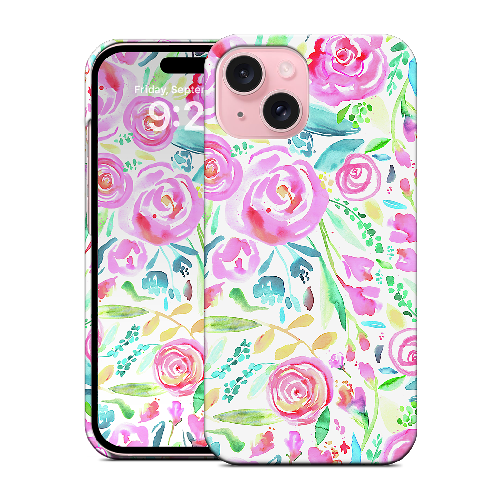 Sweet Floral Roses Pastel Bouquet iPhone Case