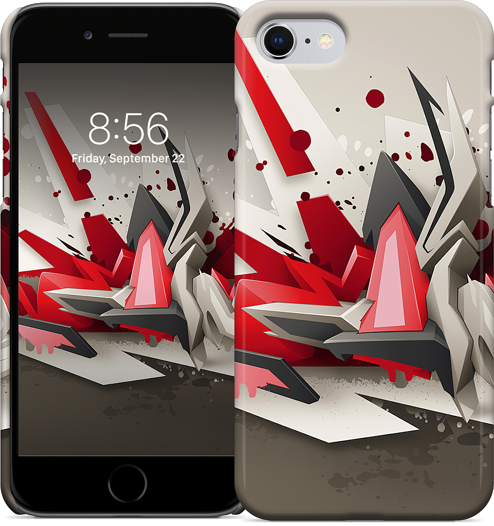 Red Metal iPhone Case