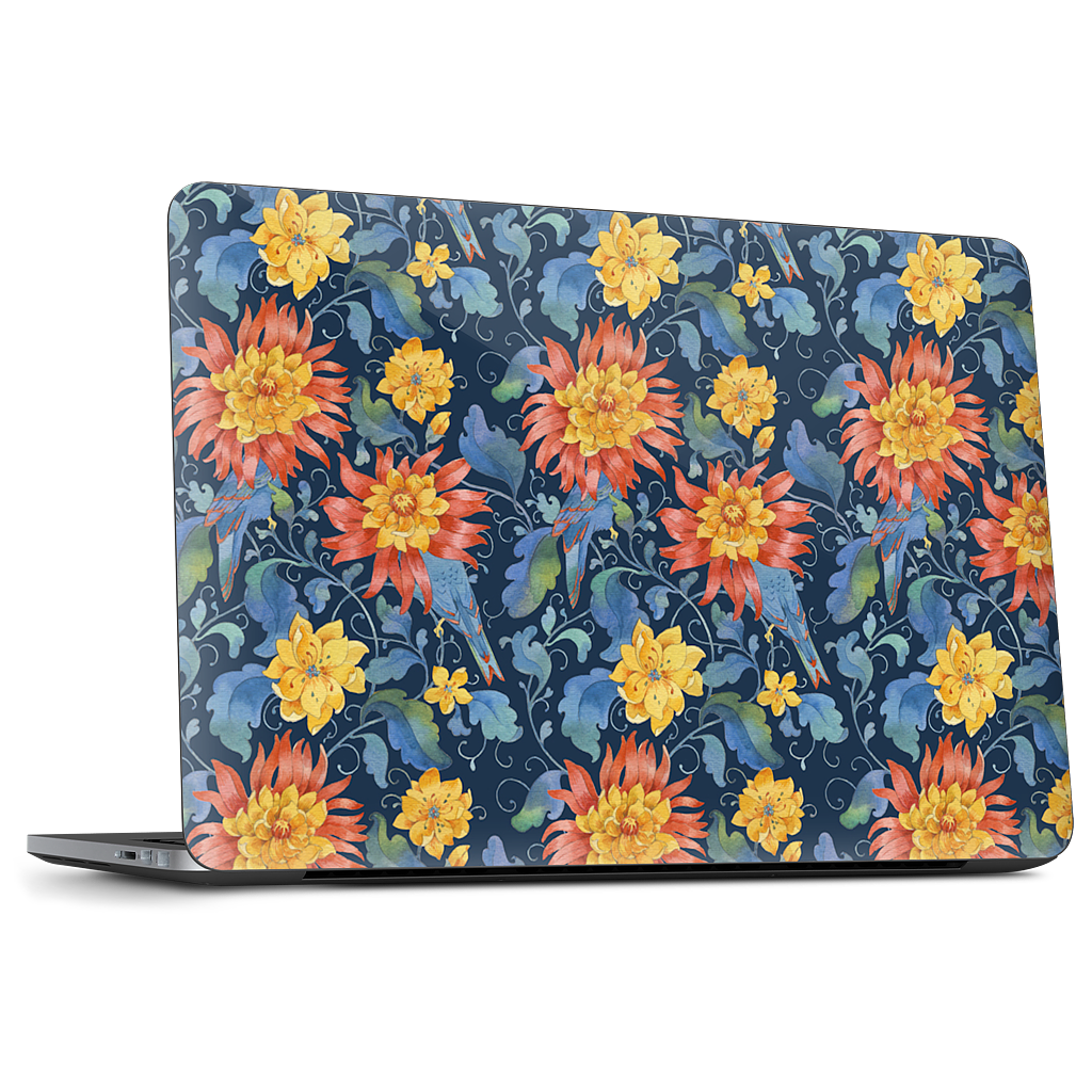 Blue Bird Pattern Dell Laptop Skin