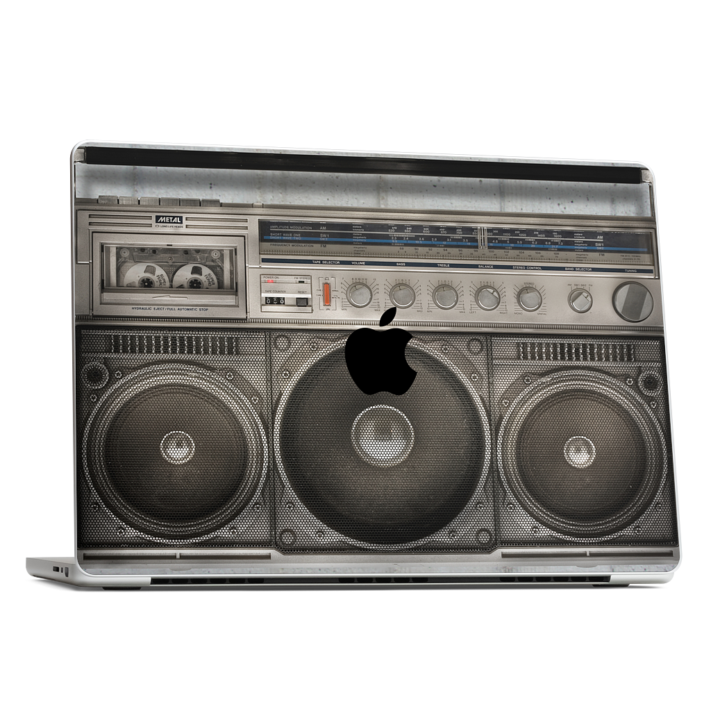 Boombox MacBook Skin