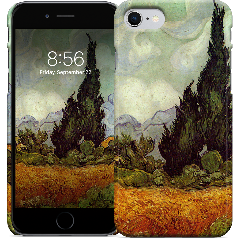 A Wheatfield with Cypresses iPhone Case