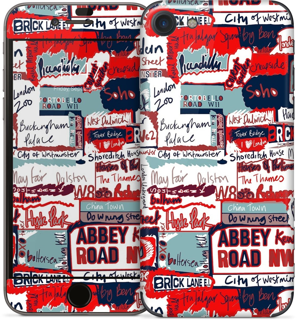 London Words iPhone Skin