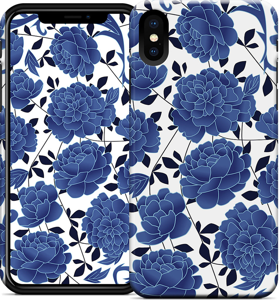 Blue flowers iPhone Case