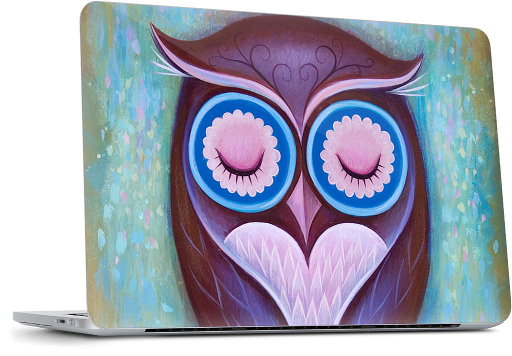 Sleepy Owl Dell Laptop Skin