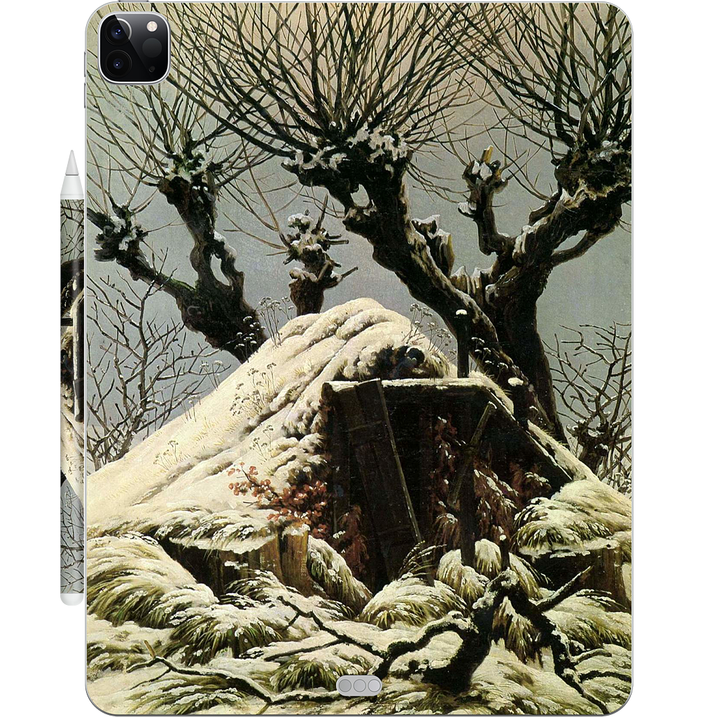 Snowy Cottage iPad Skin
