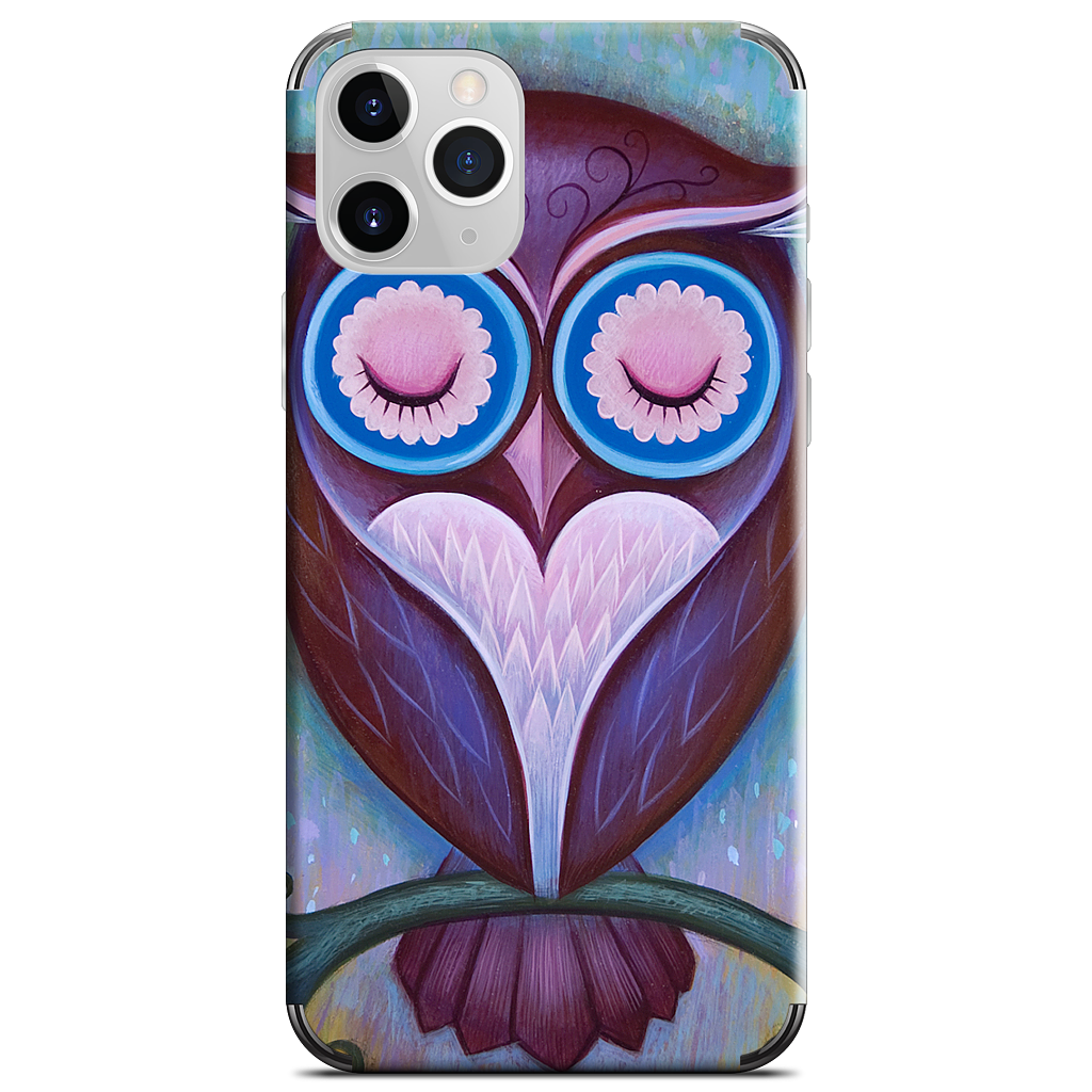 Sleepy Owl iPhone Skin