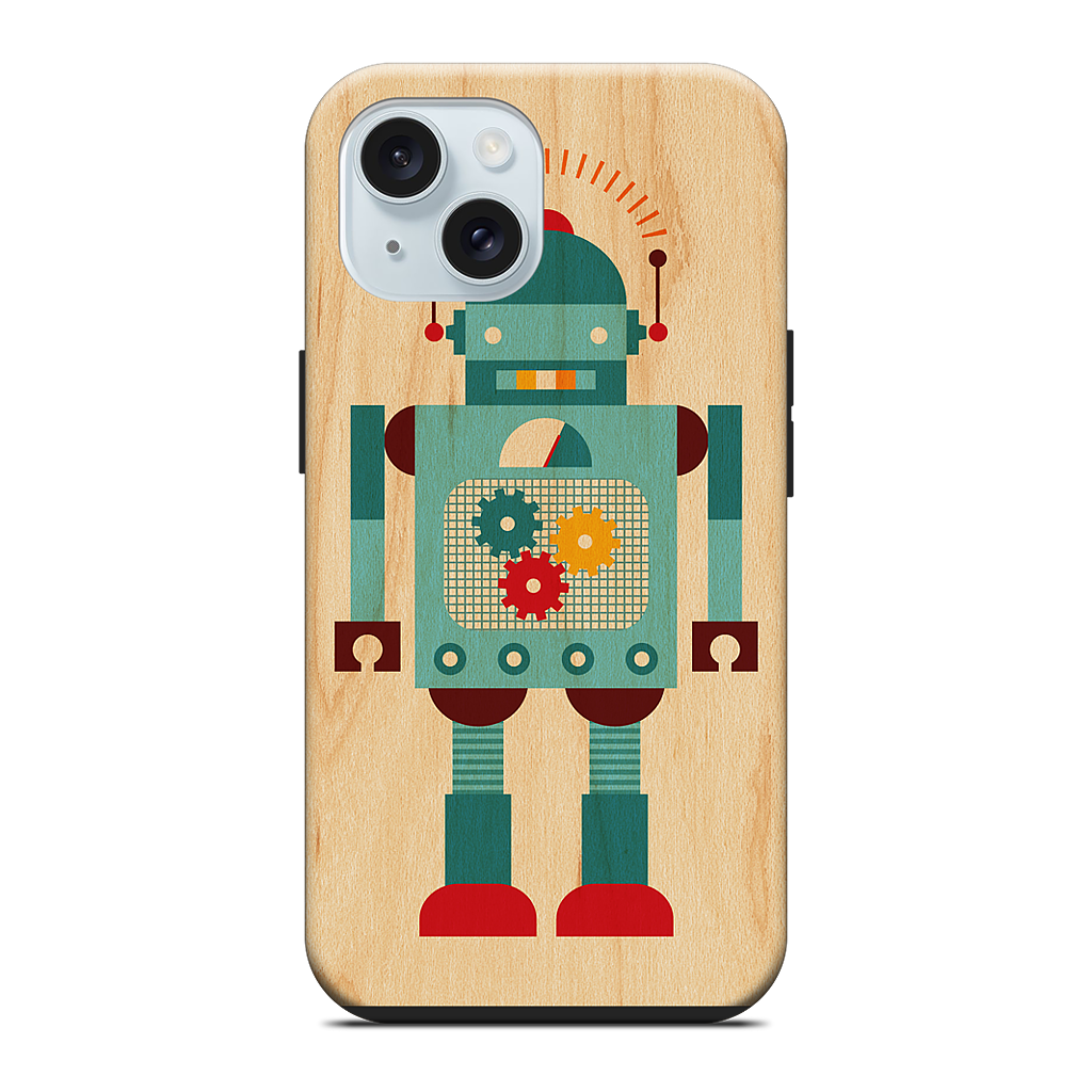 Blue Robot iPhone Case
