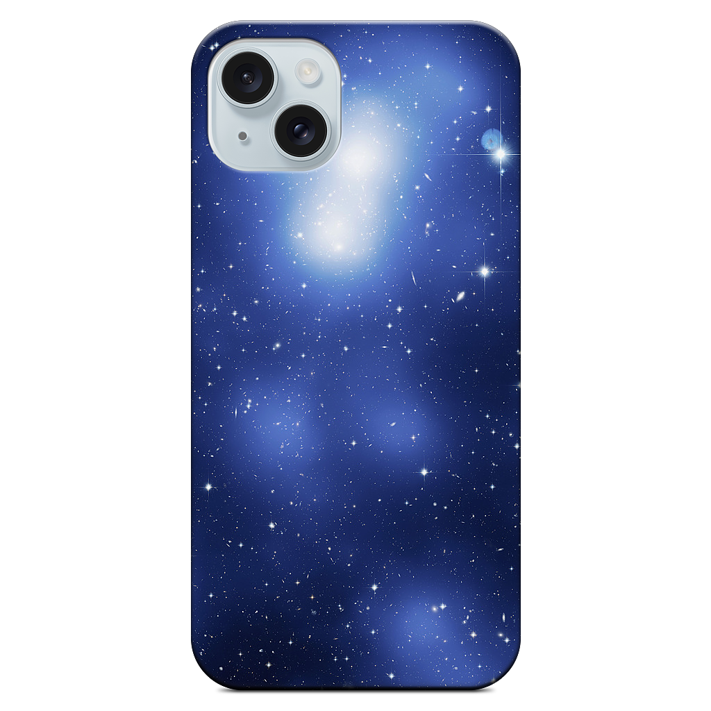 Galaxy Cluster Blue iPhone Case