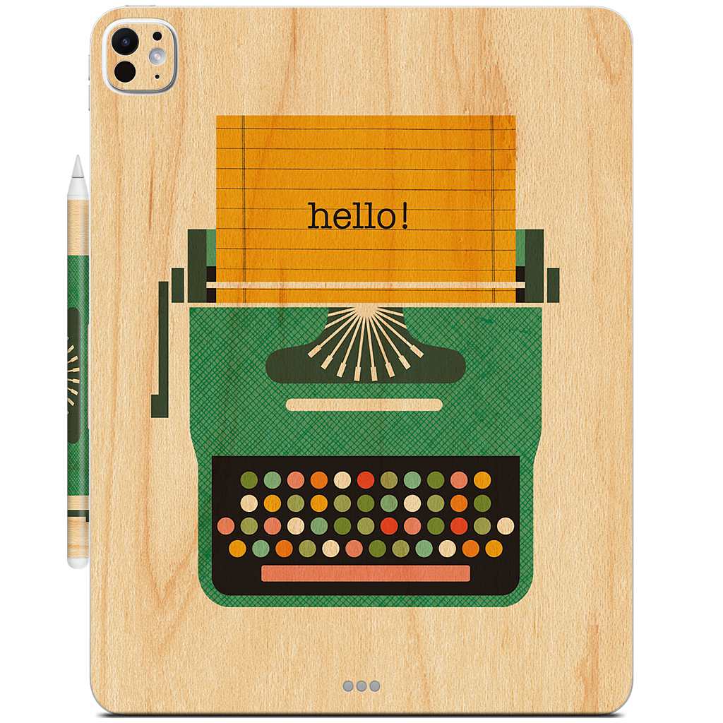 Typewriter iPad Skin
