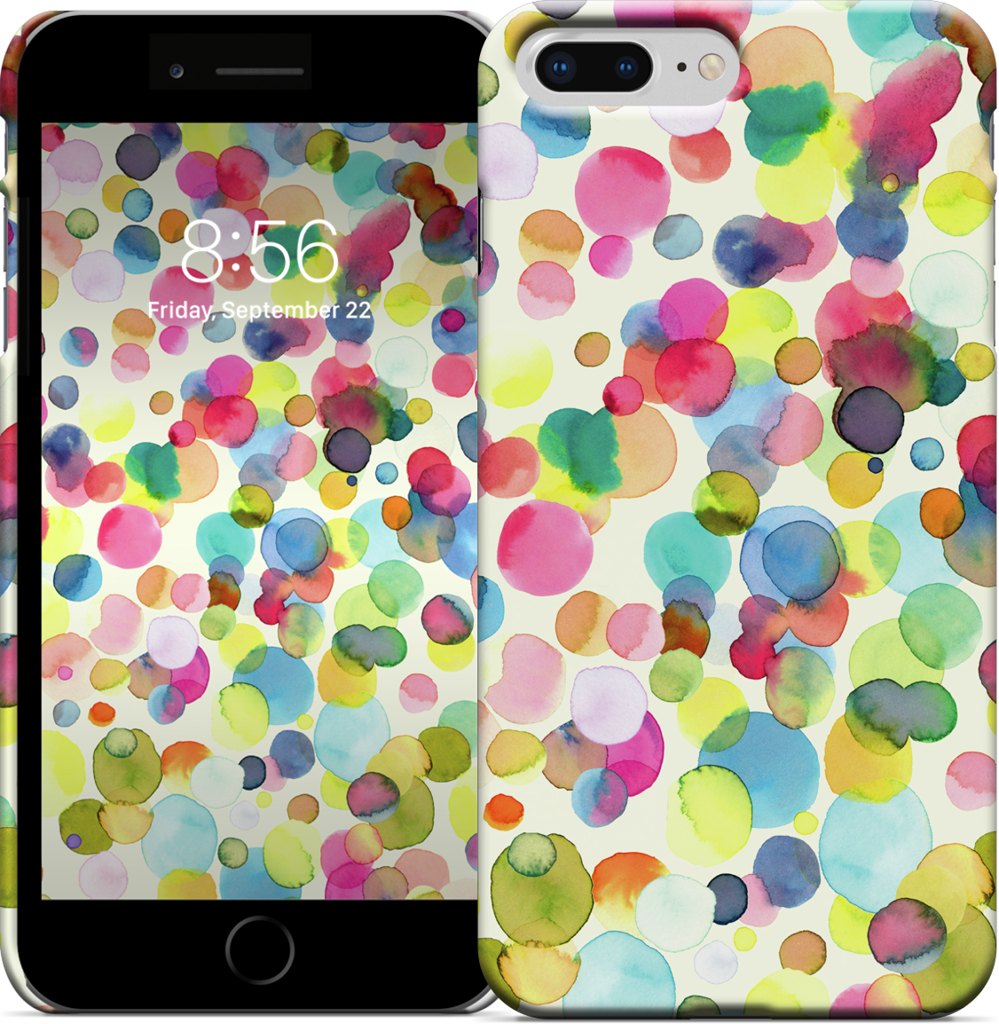 Watercolor Colorful Drops iPhone Case