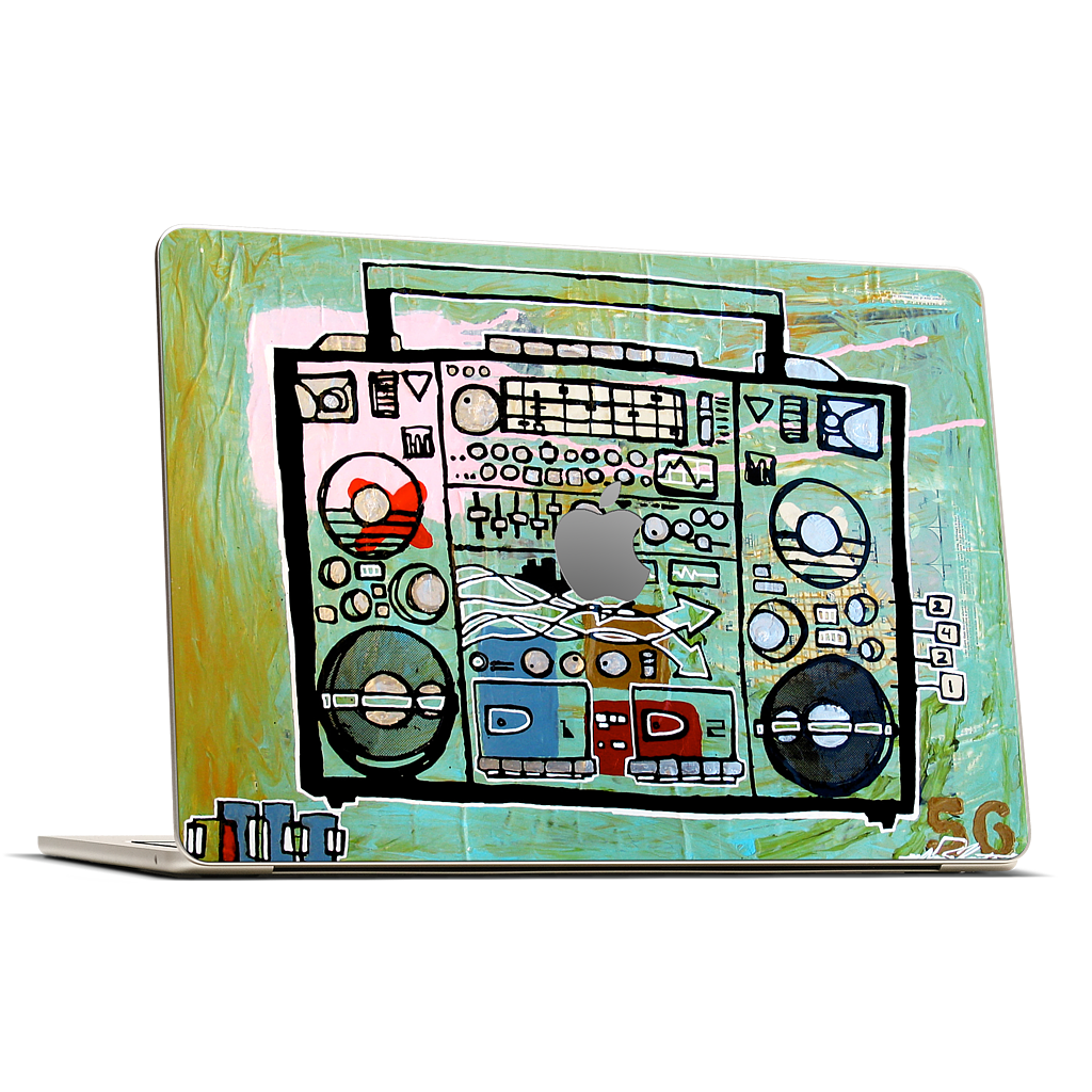 Ghetto Blaster MacBook Skin