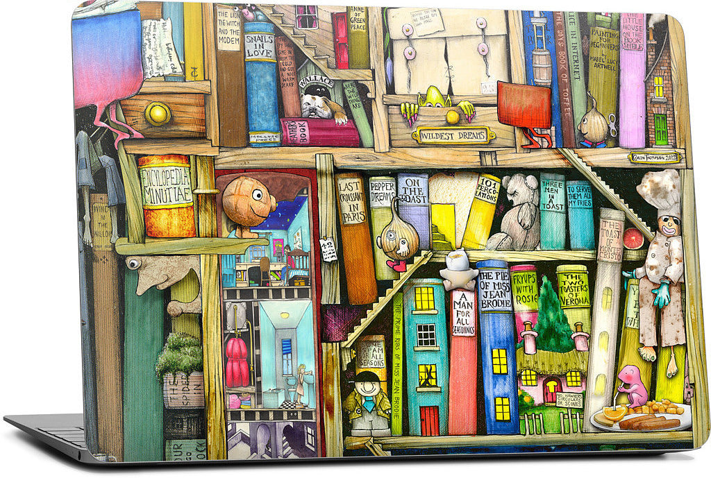 Bookshelf 2c MacBook Skin