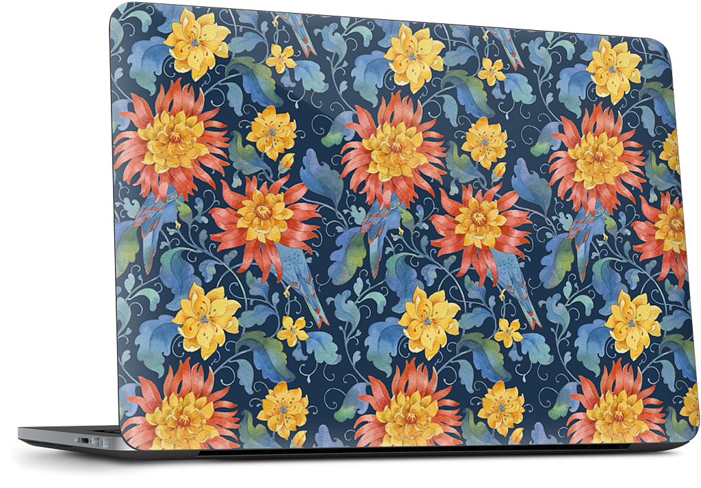 Blue Bird Pattern Dell Laptop Skin