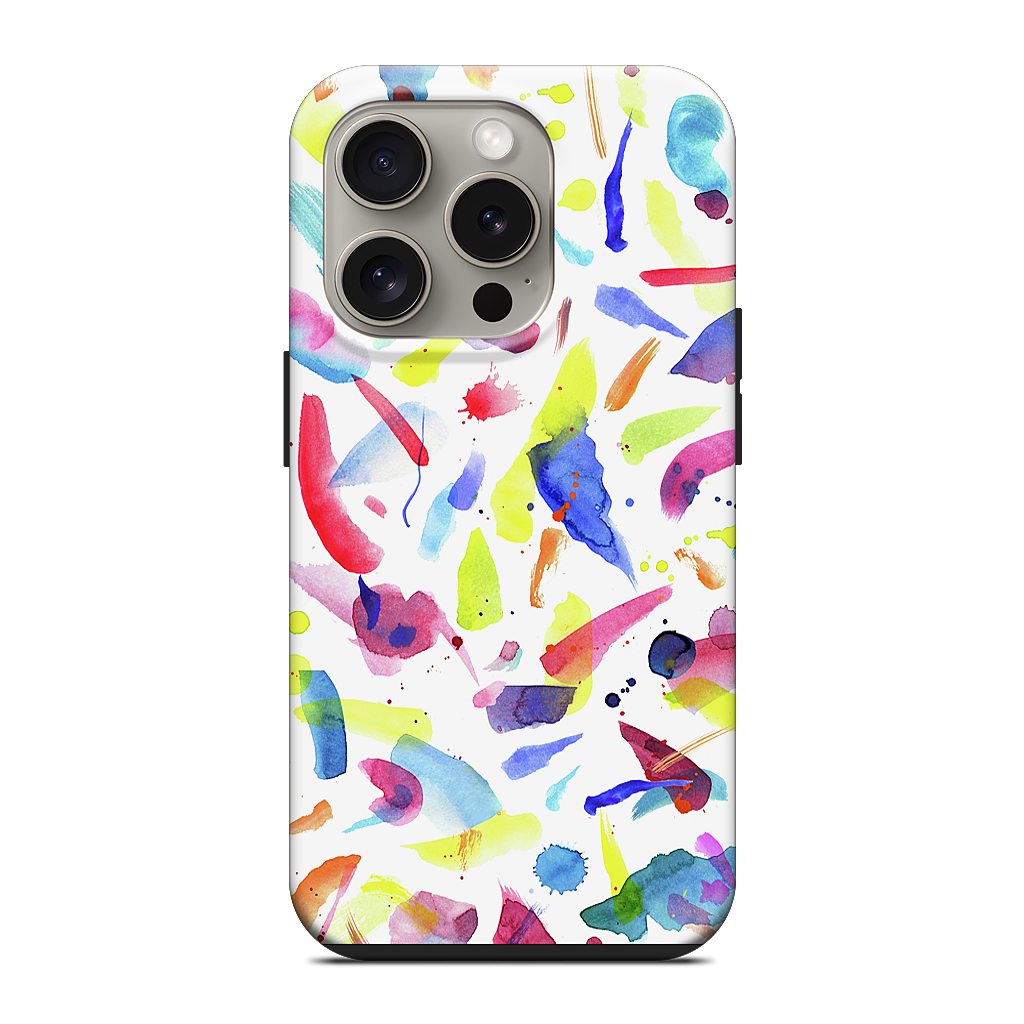Watercolor Summer Brushstrokes iPhone Case