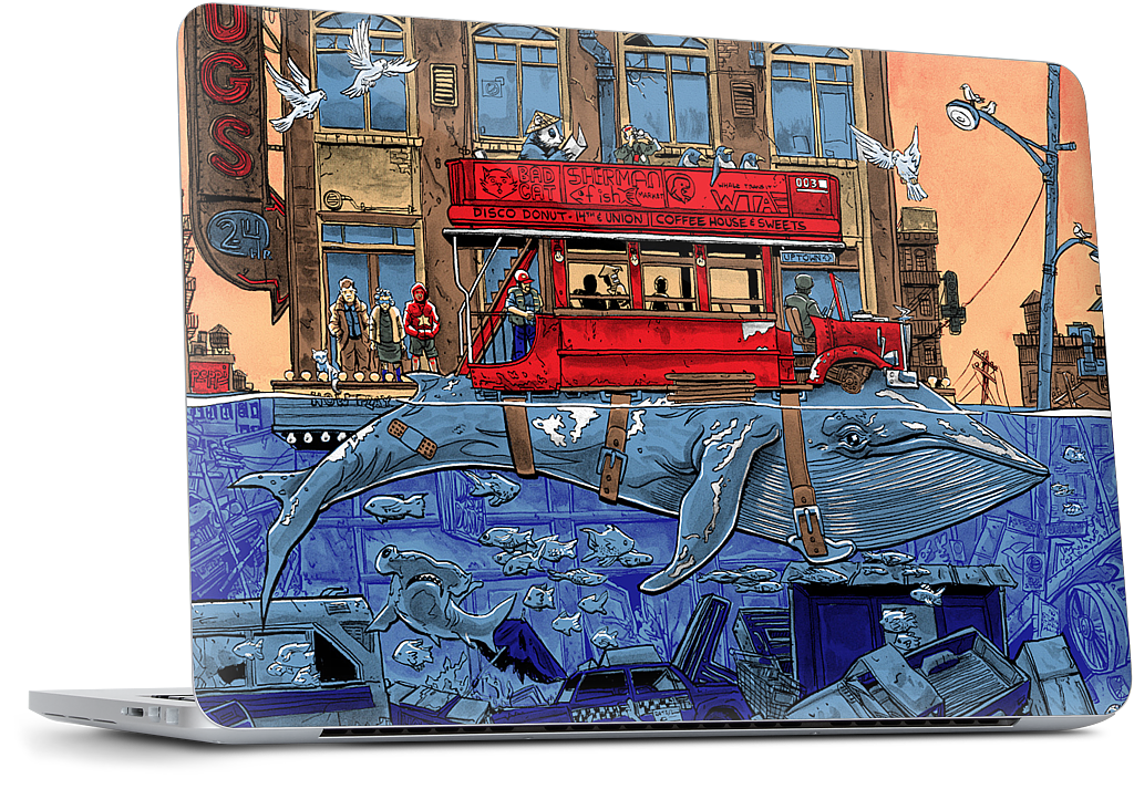 Northbound Whale MacBook Skin