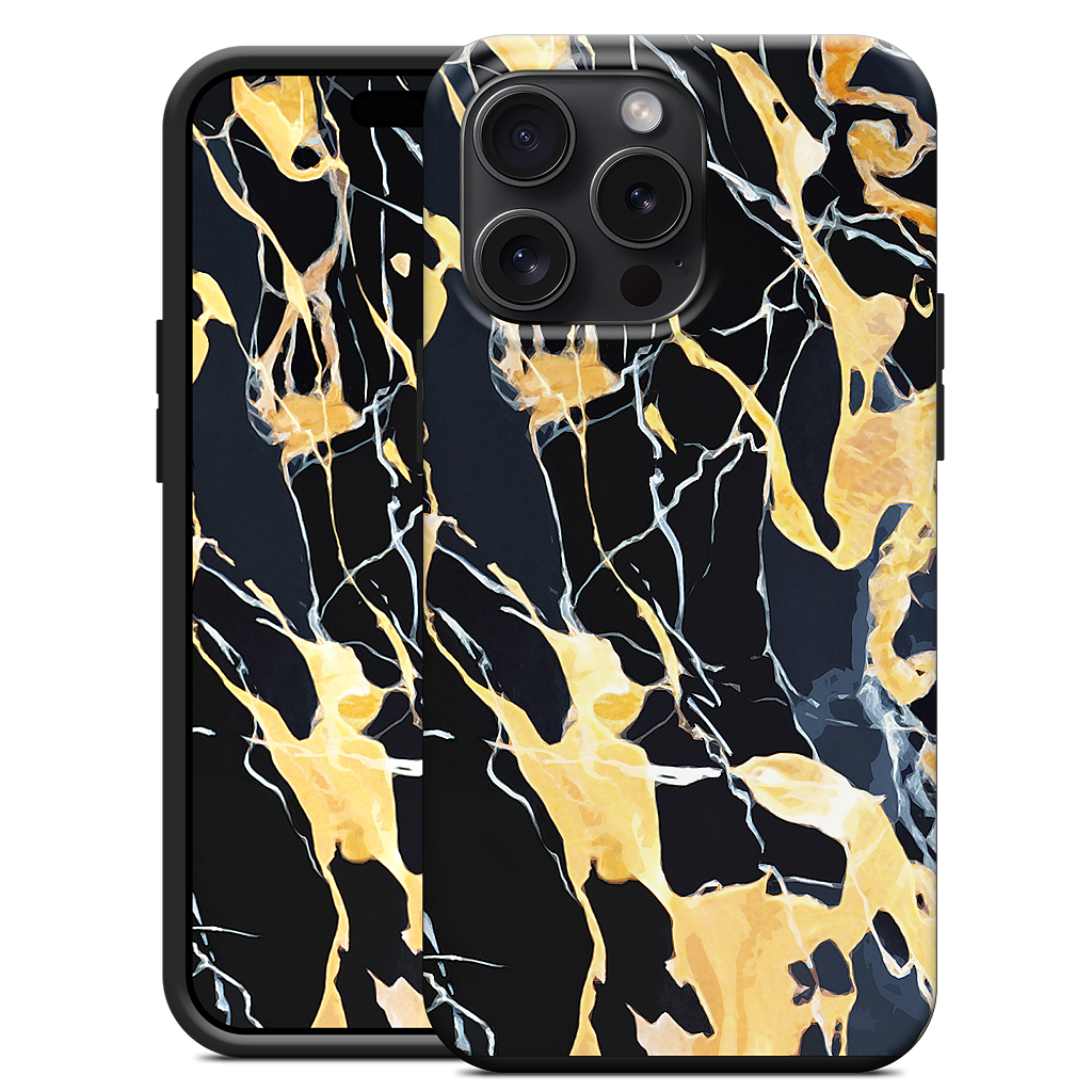 Black Marble iPhone Case