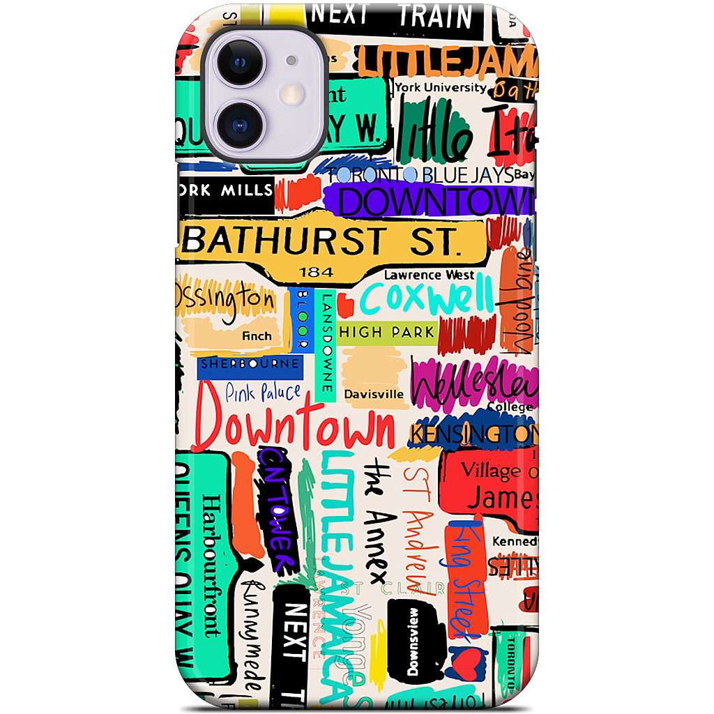 Toronto words iPhone Case
