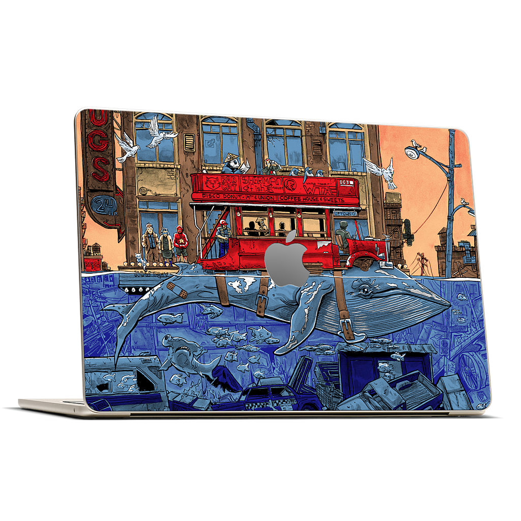 Northbound Whale MacBook Skin